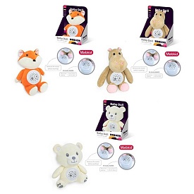 Нічник MBQ662-1-2-3 тварина,звуки тварин,звуки природи,проектор зоряного неба,плюш,муз.,бат.,кор.,20 - 1 - smarttoys.com.ua