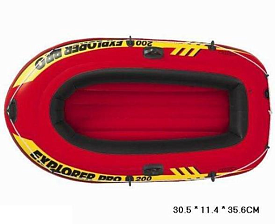 Човен 58356 "EXPLORER" (3шт) на 2чел (до 120кг), рем.комплект, ріфл.дно, ручки, мотузочок (196 * 102 * 33 см), в - 1 - smarttoys.com.ua