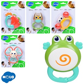 Брязкальце E318B-1-2-3-4-5 5 видів, лист, 14-19,5-5,5 см. - 1 - smarttoys.com.ua