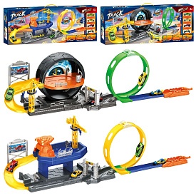 Гараж 8205-06 2в1 (трек), оберт 360, запуск машинок, машинка 7см 4шт, 2 в. в кор-ці, 79-31-9,5см - 1 - smarttoys.com.ua