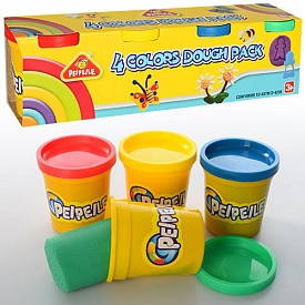 Тісто для ліплення 3216 аром., 4 кольори (баноч.з кришкою), аром., кор., 24,5-4,5-7 см. - 1 - smarttoys.com.ua