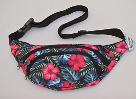 Сумка на пояс (бананка) повнокольорова квіти - 1 - smarttoys.com.ua