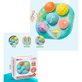 Гра 35179M текстурні м'ячики 6 шт., муз., світло, бат., кор., 22,5-22,5-10 см. - 1 - smarttoys.com.ua
