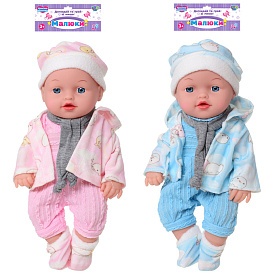 Пупс 216-M 2 види, муз., бат. (таб.), кул., 19-38-8 см. - 1 - smarttoys.com.ua