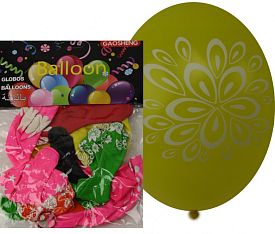 Кульки №12В-5 гум. з мал. 2,8 гр 12д 4мал. 4види 10шт у кл. (720)  - 1 - smarttoys.com.ua