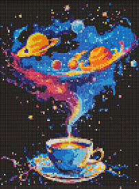 Набір з алмазною мозаїкою  "Космічний вихор" з АВ стразами 30х40см - 1 - smarttoys.com.ua