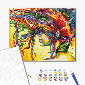 Картина за номерами: Дівчина. Aрт 40x50 - 1 - smarttoys.com.ua