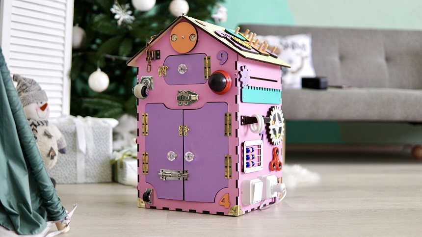 Бізібудинок  55х30х30 см рожевий - 10 - smarttoys.com.ua