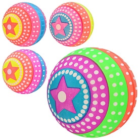 М'яч дитячий MS 3969 9 дюймів, веселка, ПВХ, 57-63 г, 4 кольори, упак. 10 шт. в кул. - 1 - smarttoys.com.ua