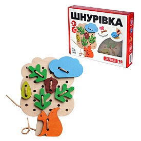 Гра-шнурівка "Деревце" 18 ел. - 1 - smarttoys.com.ua