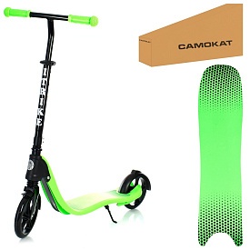 Самокат SR 2-082-GR алюм,2колесаПУ200мм-пласт,кермо93/103см,підніжка51/33-13см,підставка,зелений. - 1 - smarttoys.com.ua