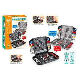 Настільна гра 596-13 Морський бій, ігрове поле 2шт 15-11см, в кор-ці, 16-24-5,5см - 1 - smarttoys.com.ua