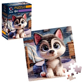 Пазли De.tail. Малий хаскі. 64 деталі DT1234-16 - 1 - smarttoys.com.ua
