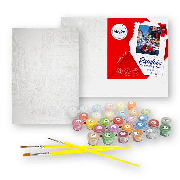 Набір для розпису по номерах. Натюрморт "Шедевр в деталях" 40х50см - 2 - smarttoys.com.ua