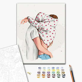 Картина за номерами: Обійми © Alla Berezovska 40х50 - 1 - smarttoys.com.ua