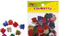 Декоративні тортики, що блищать №4 мм, 10гр мікс кольорів - 1 - smarttoys.com.ua