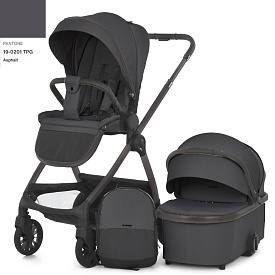 Візок універсал., 2в1 El Camino RIVIERA ME 1183 Vulcan Gray люлька+прогул. блок, рюкзак,темн-сірий - 1 - smarttoys.com.ua