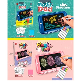 Досточка для малювання 1688A-B картки,фломастери,2 види(динозавр, єдиноріг) світло,бат.,кор.,20-26-2 - 1 - smarttoys.com.ua