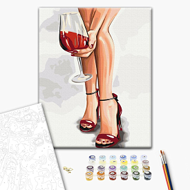 Картина за номерами: Граційний келих ©Alla Berezovska 40х50 - 1 - smarttoys.com.ua