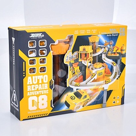 Трек JP588-13 СТО/автосервіс, ліфт,рух. деталі,машинки 8шт.,муз.,світло, бат.,кор.,57,5-41,5-14,5см. - 1 - smarttoys.com.ua