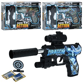 Пістолет HY108-1WB стріляє водяними кулями, лазер, мішень, 3 види, бат.(табл), кор.,25-16,5-3,5см. - 1 - smarttoys.com.ua