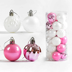 Новорічні прикраси D 35027 (108) 24 шт, кулька, D = 4 см, у слюді - 1 - smarttoys.com.ua