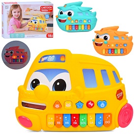 Піаніно LC73-LC75 звуки тварин,3 режими,2 види/мікс кольорів, муз., світло, бат., 27,5-20,5-5 см.  - 1 - smarttoys.com.ua