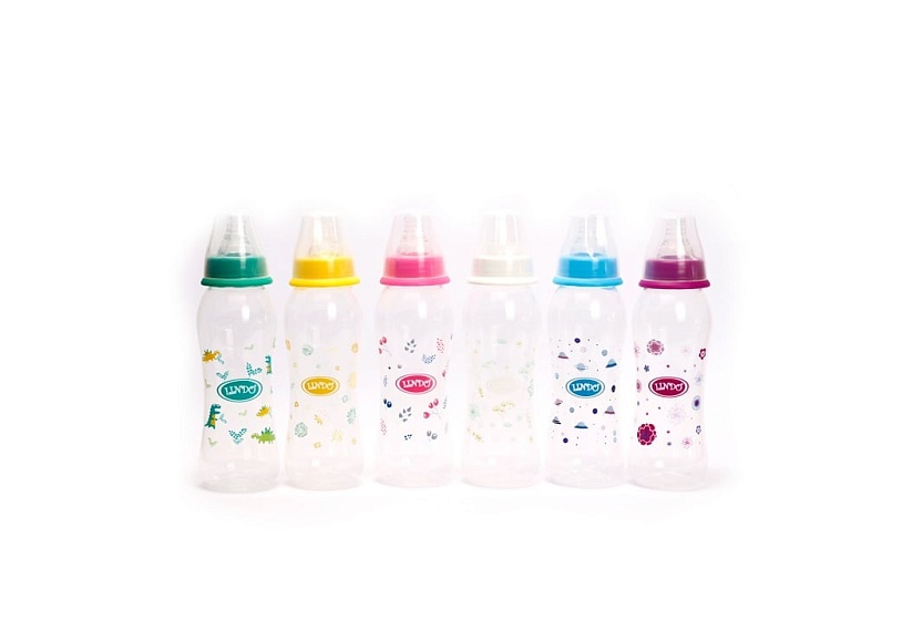 Li 145 Пляшечка вигнута з силіконовою соскою 250 мл - 2 - smarttoys.com.ua