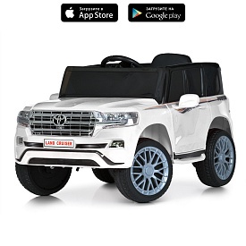 Джип M 6130EBLR-1 радіокер. 2,4G, 2 мотори 35W, 2 акум.6V5AH, USB,MP3,TF,EVA,шкіра,муз.,світло,білий - 1 - smarttoys.com.ua