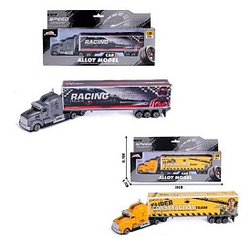 Трейлер BE6890-64B-C метал, 26см, 1:64, 2 види, в кор-ці, 30-14-5,5см - 1 - smarttoys.com.ua