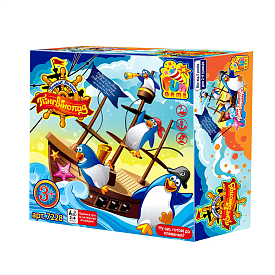 Настільна гра "Пінгвінопад" 7228 (12) "4FUN Game Club", у коробці - 1 - smarttoys.com.ua