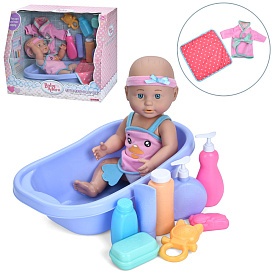 Пупс 68326-1 халат, ванна, аксесуари, кор., 42-34-24 см. - 1 - smarttoys.com.ua