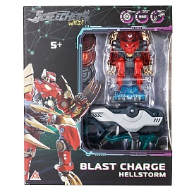 Ігровий набір SCREECHERS WILD! S5 L1 V2 - ХЕЛШТОРМ (запускач-бластер, машинка-трансформер) - 1 - smarttoys.com.ua