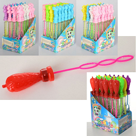 Мильні бульбашки 2710-13-17-23 меч,4 види(єдиноріг,конячка,диноз.,фрукти),24 шт. в диспл.,17-25-12см - 1 - smarttoys.com.ua