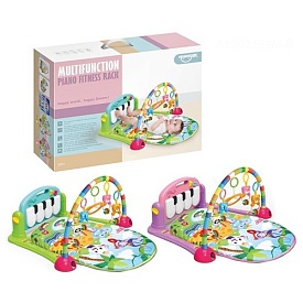 Килимок для немовляти HE0603-HE0604 піаніно-муз., дуга, підвіски 4шт., світло, бат., кор., 50-37-8см - 1 - smarttoys.com.ua