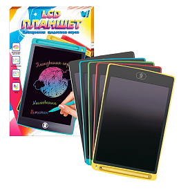 Планшет для малювання 16430 (100) "WToys", кольоровий LCD екран, 10 дюймів, розмір 17х26 см, стилус, в коробці, ВИДАЄТЬСЯ ТІЛЬКИ МІКС ВИДІВ - 1 - smarttoys.com.ua
