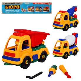 Конструктор 846-56-66 будівельна техніка, 3 види, кул., 31-20-12 см - 1 - smarttoys.com.ua