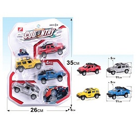 Набор машинок 9956A-1 4 шт., бліст., 26-35-7 см. - 1 - smarttoys.com.ua