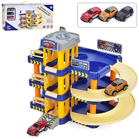 Гараж 9816 3 поверхи, машинка 3 шт., ліфт, кор., 53-27,5-9,5 см. - 1 - smarttoys.com.ua