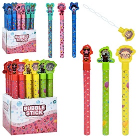 Мильні бульбашки DE-29-30 меч, кришка-фігурка, 2 види диспл., 24 шт. (3 види) в диспл., 24,5-38-15см - 1 - smarttoys.com.ua