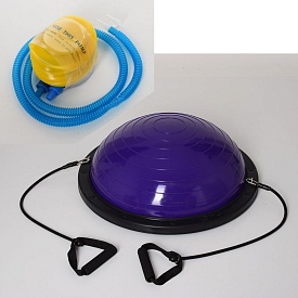 Спортивний інвентар MS 2609-3 баланс.платформа, діам. 60 см., еспандер, насос, фіолетовий, кор. - 1 - smarttoys.com.ua
