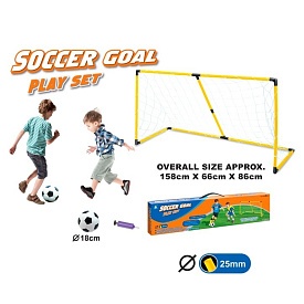 Футбольні ворота MR 1379 158-66-86 см., сітка, м'яч, насос, кор., 80,5-18-6,5 см. - 1 - smarttoys.com.ua