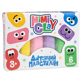 Набір для творчості Mimi clay 6 кольорів (великий) Strateg українською мовою (30423) - 1 - smarttoys.com.ua
