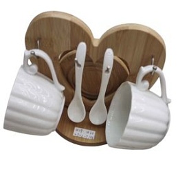 Чайний набір 5пр/наб 200мл (2чашки, 2ложки, підставка) R37348 - 1 - smarttoys.com.ua