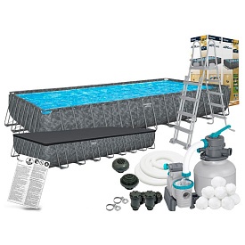 Басейн каркасний BW 561KJ каркасний, 956-488-132см, пісочний фільтр-насос,сходи,тент,наповнювач - 1 - smarttoys.com.ua