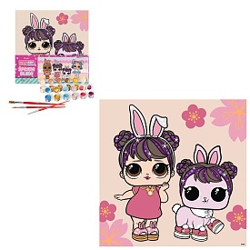 Картина за номерами для дітей "L.O.L. Surprise! Chinese New Year Doll & Pet" 40х40см - 1 - smarttoys.com.ua