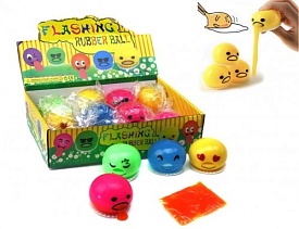 М'яч №ІМ-55-38 м'який рез. з сопел. для глот. (23 + 15) гр діам. 5,5 см 4цв в пач. (12 + 12) шт - 1 - smarttoys.com.ua