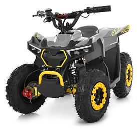 Квадроцикл HB-FFG1000-11-6 мотор 1000W, 3акум 12A/12V, швидкість25км/ч, до 45кг, сіро-жовтий - 1 - smarttoys.com.ua