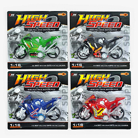 Мотоцикл 396-21 B1 (576/2) 4 кольори, інерційний механізм, на листі, ВИДАЄТЬСЯ ТІЛЬКИ МІКС ВИДІВ - 1 - smarttoys.com.ua