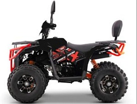Квадроцикл AX125-2-3  бензиновий 125 см³, авт. F/N/R, перед. та зад. гальма, до 85кг,чорно-черв. - 1 - smarttoys.com.ua